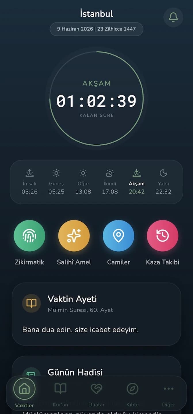 Salih-i Amel: Namaz, Kuran
